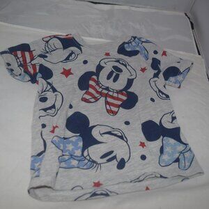 Disney Minnie mouse Red white and blue tshirt 2T